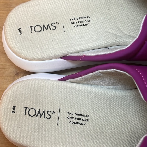 TOMS Alpargata Mallow Mule slip on casual mules in magenta women’s size 9 - Picture 6 of 16